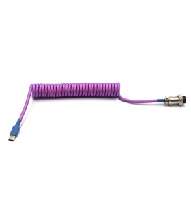  4PIN female GX16 Aviation plug to Type-c Spring and usb to 4pin gx16 male wire cable set 